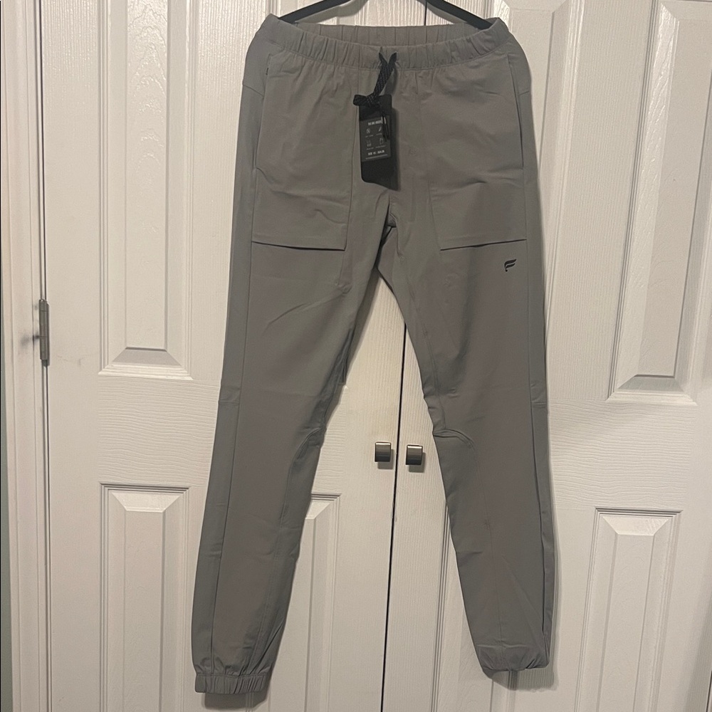 NWT Fabletics Men's The One Light Gray Joggers Size XS